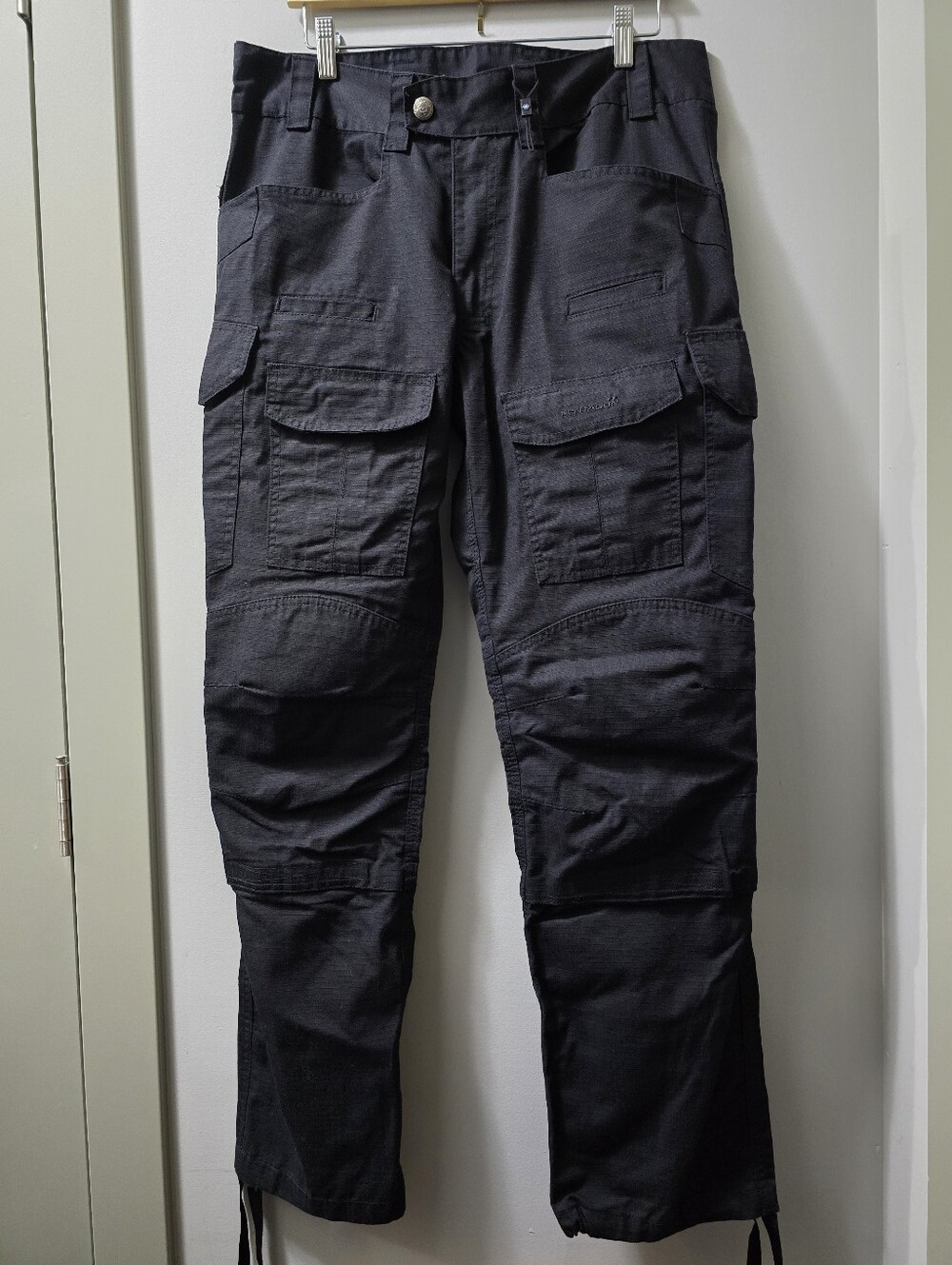 Pentagon Lycos Combat Black Cargo Pants -Tactical Utility Style Size W34 L32